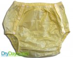 Yellow Side Fastening Snap On Plastic Pants